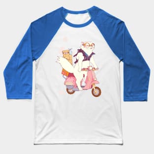Dim Sum Delivery Cat Manga Anime Cute Cartoon Kitty Baseball T-Shirt